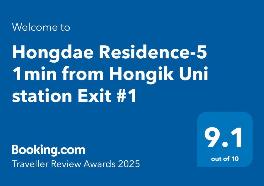Hongdae Residence-5 1Min From Hongik Uni Station Exit #1 Seoul Exterior photo